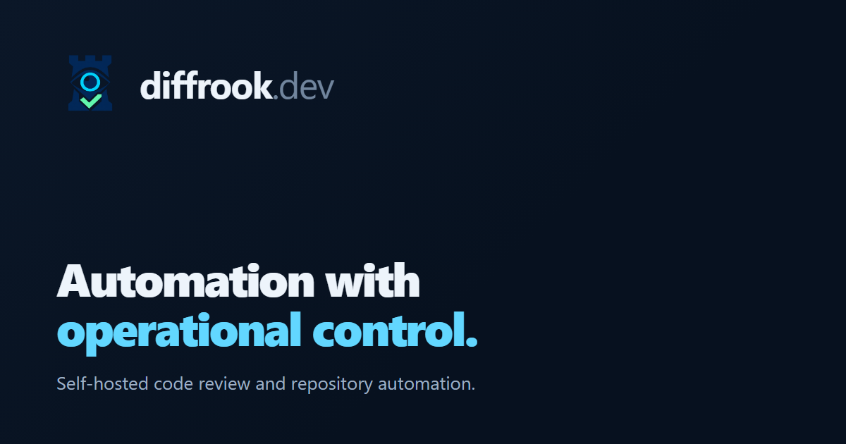 Diffrook social card: Automation with operational control